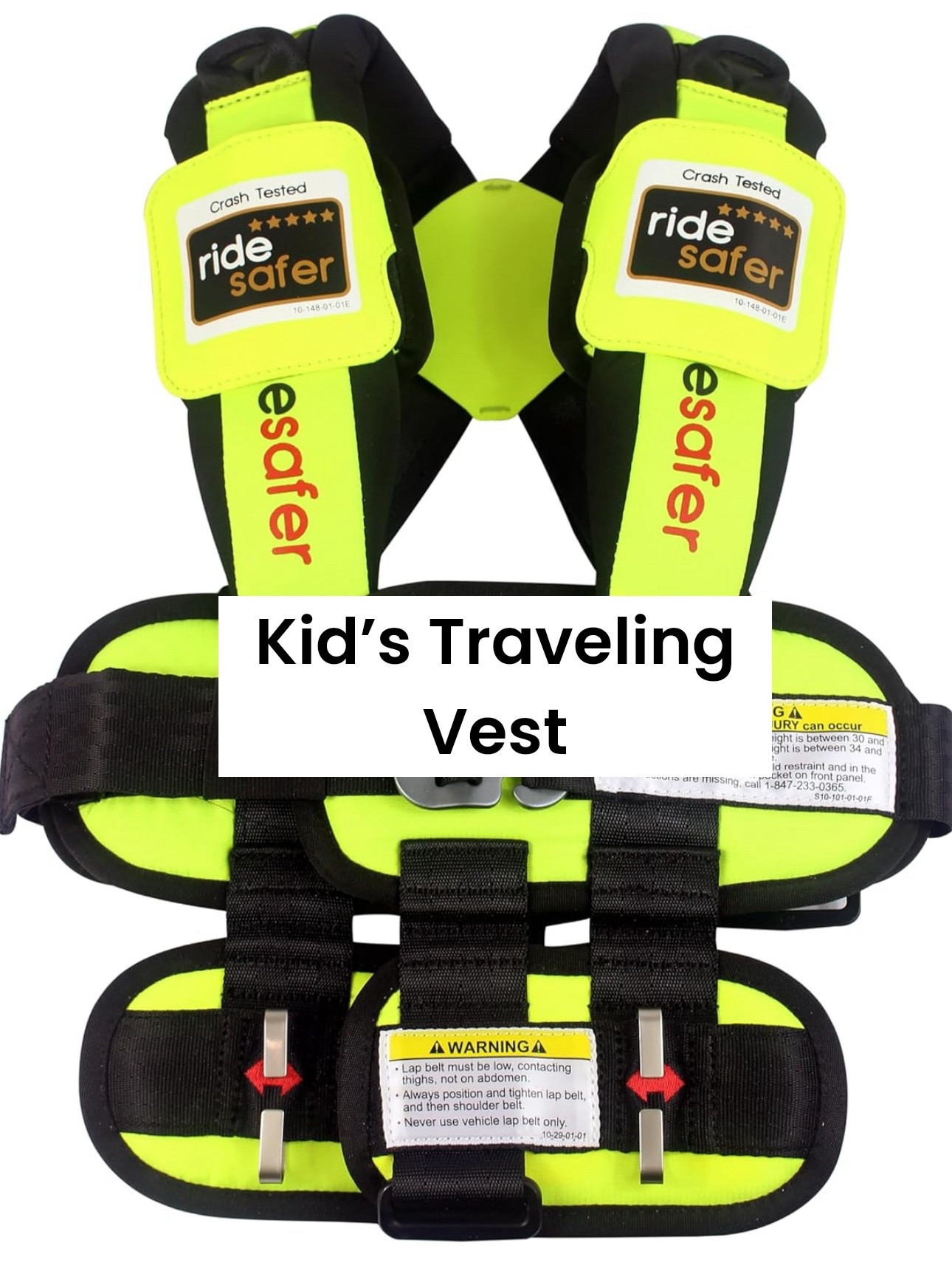 Tired of lugging around carseats when traveling? Here’s an alternative option for you. RideSafer vest is considered safe and certified to meet FMVSS 213.