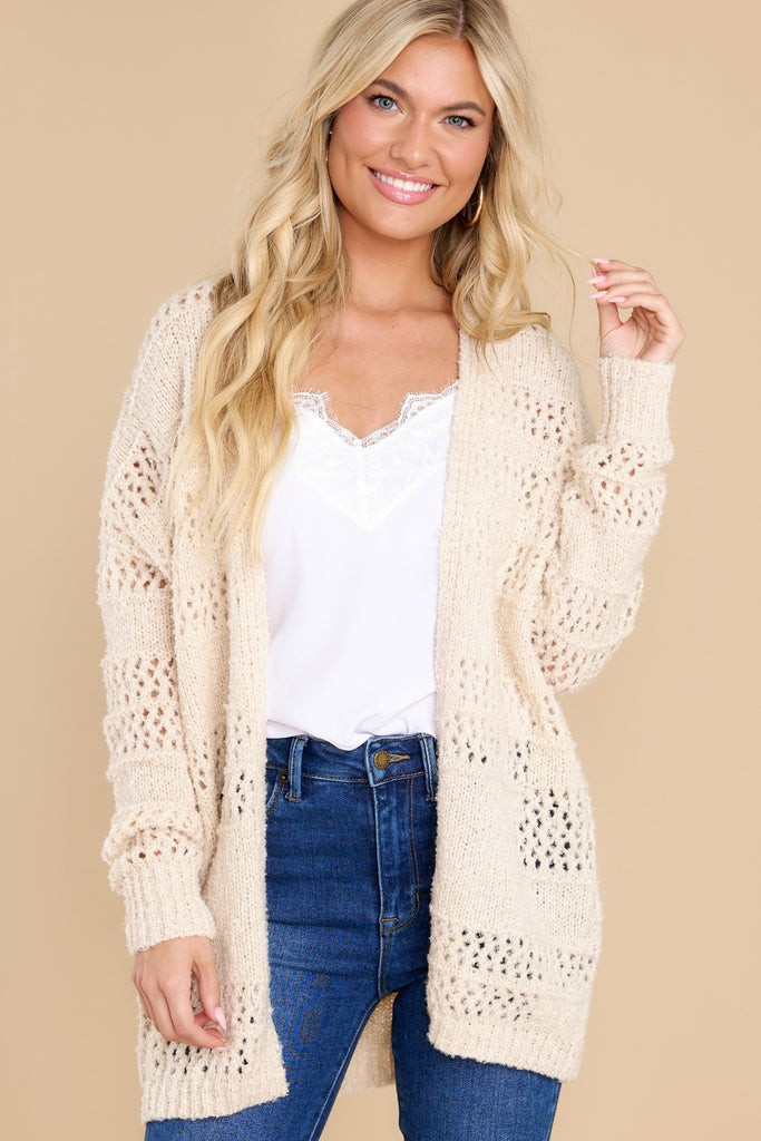 Making Room For You Ivory Cardigan | Red Dress 