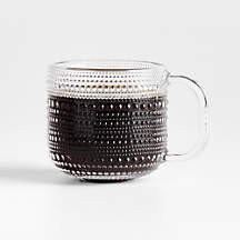 Alma 13.5-oz. Clear Glass Mug + Reviews | Crate & Barrel | Crate & Barrel