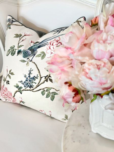 Floral bird pillow cover 

#LTKHome #LTKSaleAlert #LTKFindsUnder50
