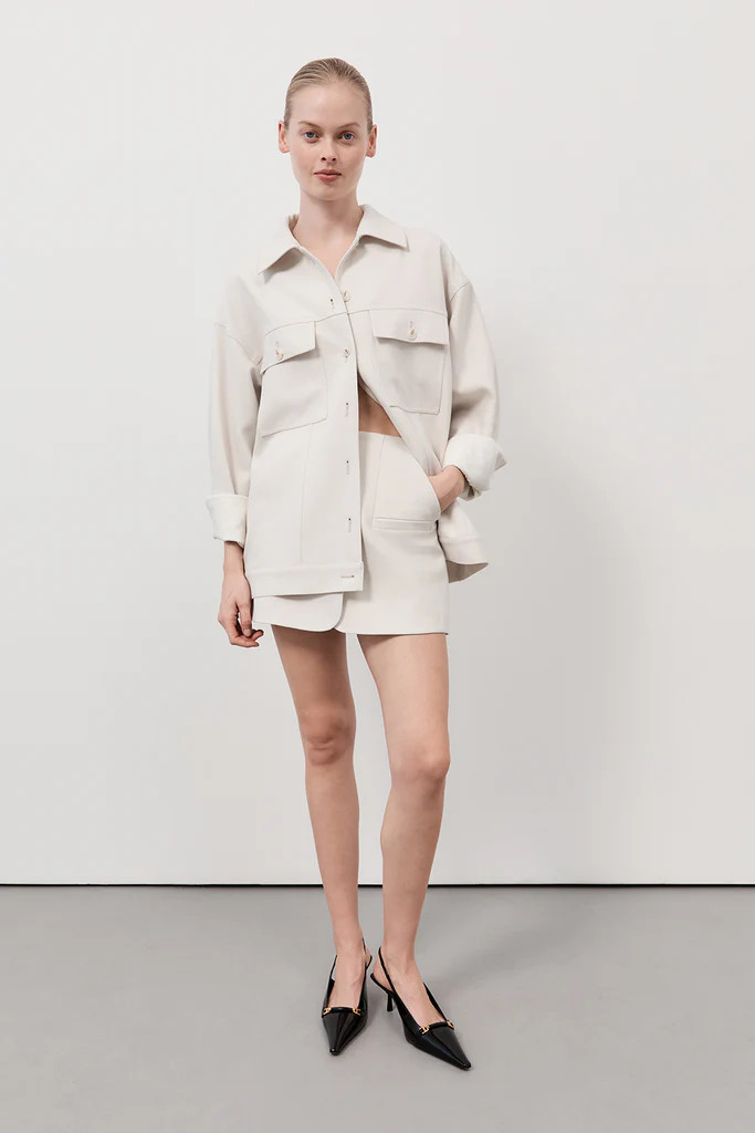 LIV LIGHT SILVER TAILORED SKORT | DISSH