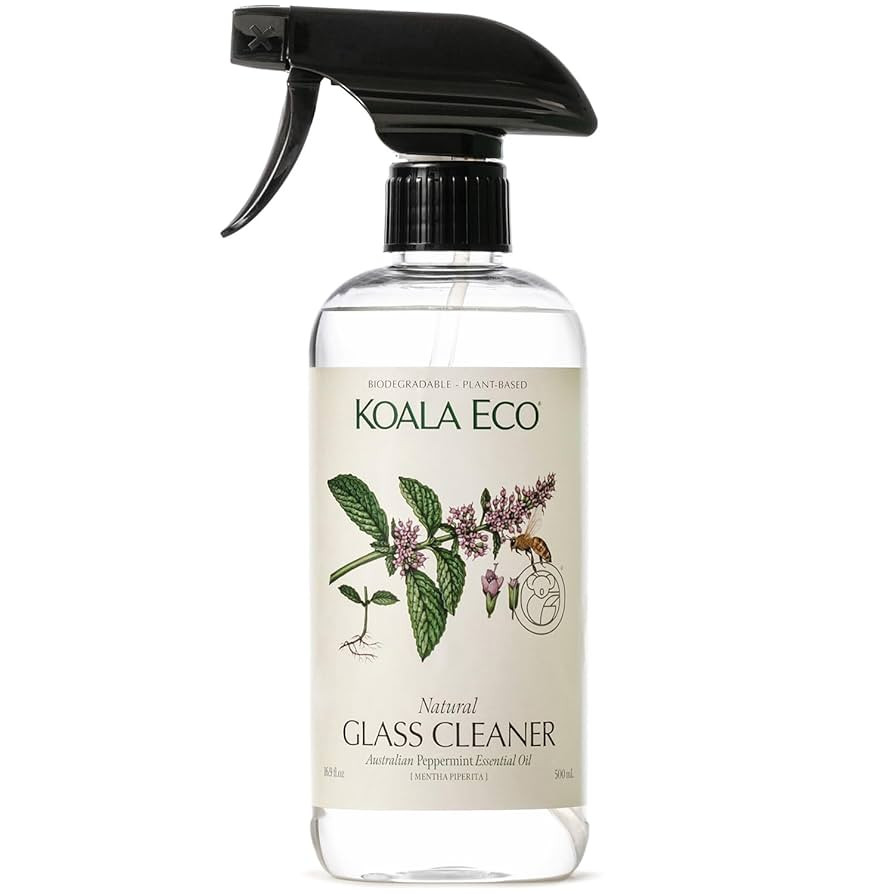 Koala Eco Natural Glass Cleaner - Plant-Based, Eco-Friendly - with Australian Peppermint Essentia... | Amazon (US)