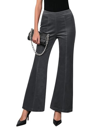 GRAPENT Grey Pants for Women Gray Pants for Women Gray Dress Pants Women Gray Pants Gray Dress Pants Womens Gray Pants Gray Work Pants Women Color Dark Gray Size M Medium Size 8 Size 10 | Amazon (US)