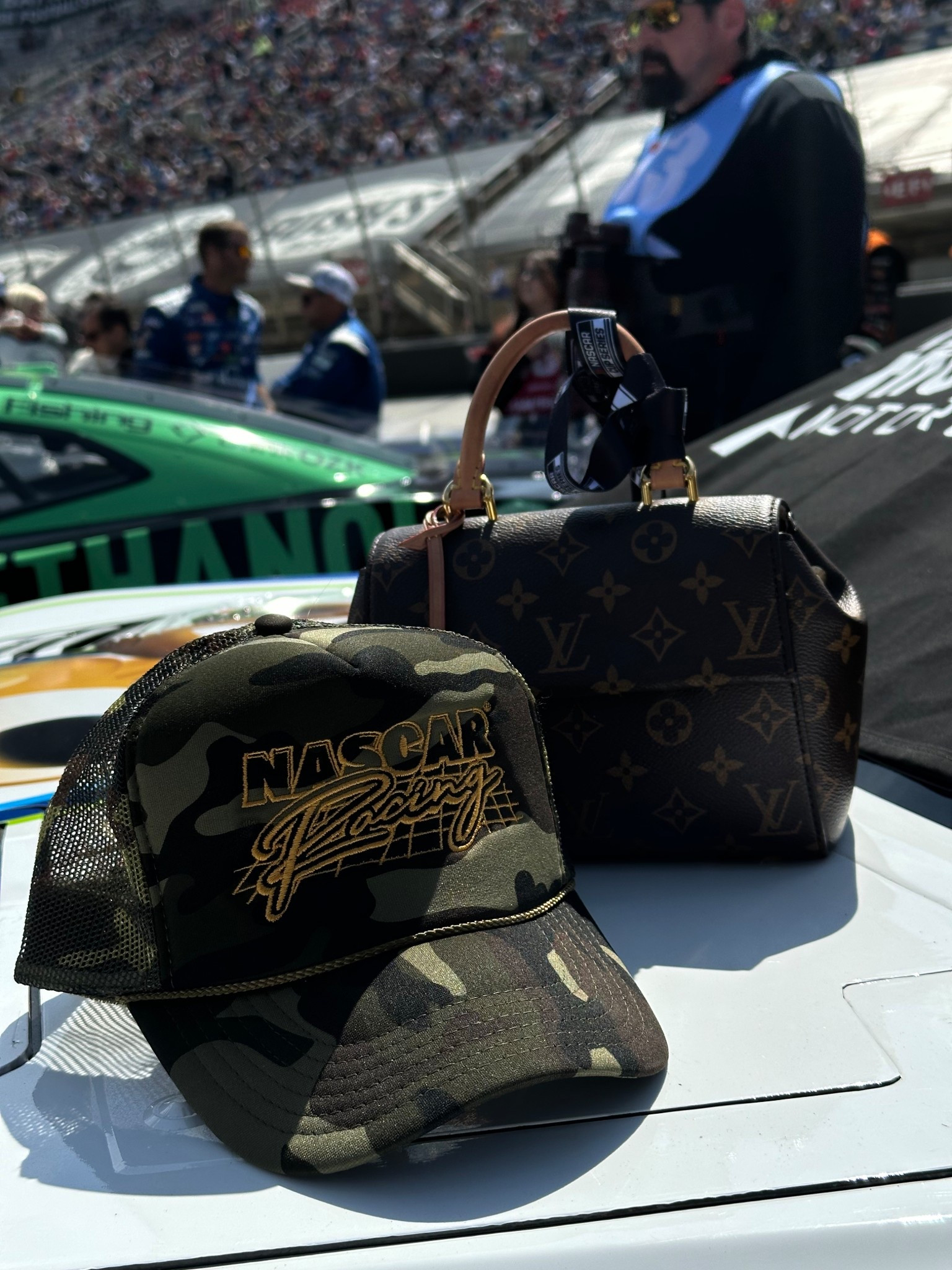 NASCAR HAT! NASCAR x GIRL TRIBE collab! The cutest stuff ever! 