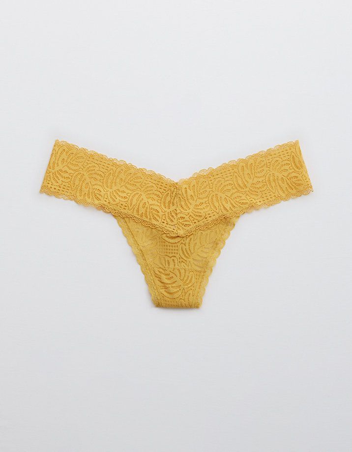 Aerie Be Free Lace Thong Underwear | American Eagle Outfitters (US & CA)