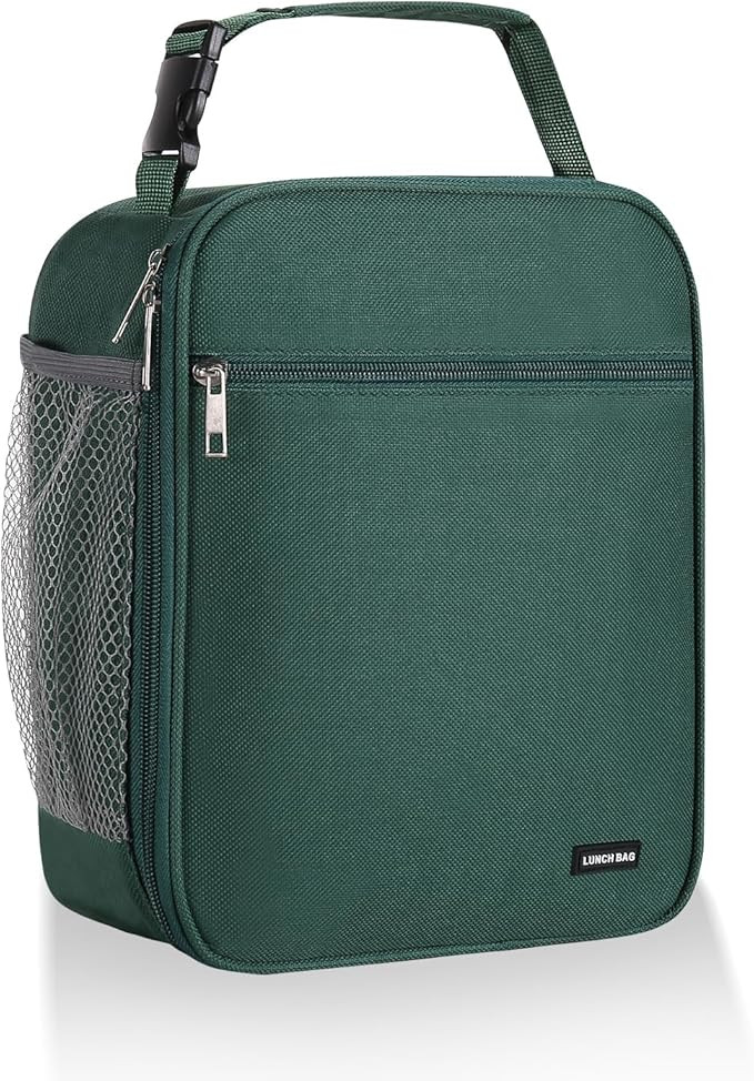 Lunch box Lunch bag for men women Insulated Lunchbox Lunch bags for Work Picnic Travel(Deep green... | Amazon (US)