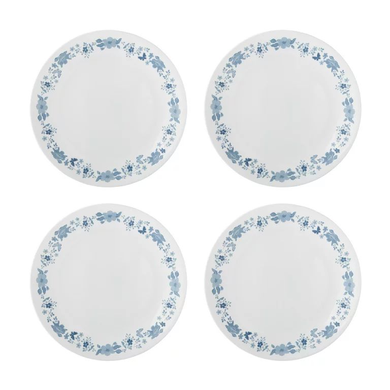 The Pioneer Woman by Corelle 4-Piece Dinner Plate Set , Evie, Blue | Walmart (US)