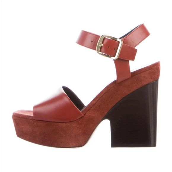 Celine Red Bam Platform Sandals | Poshmark