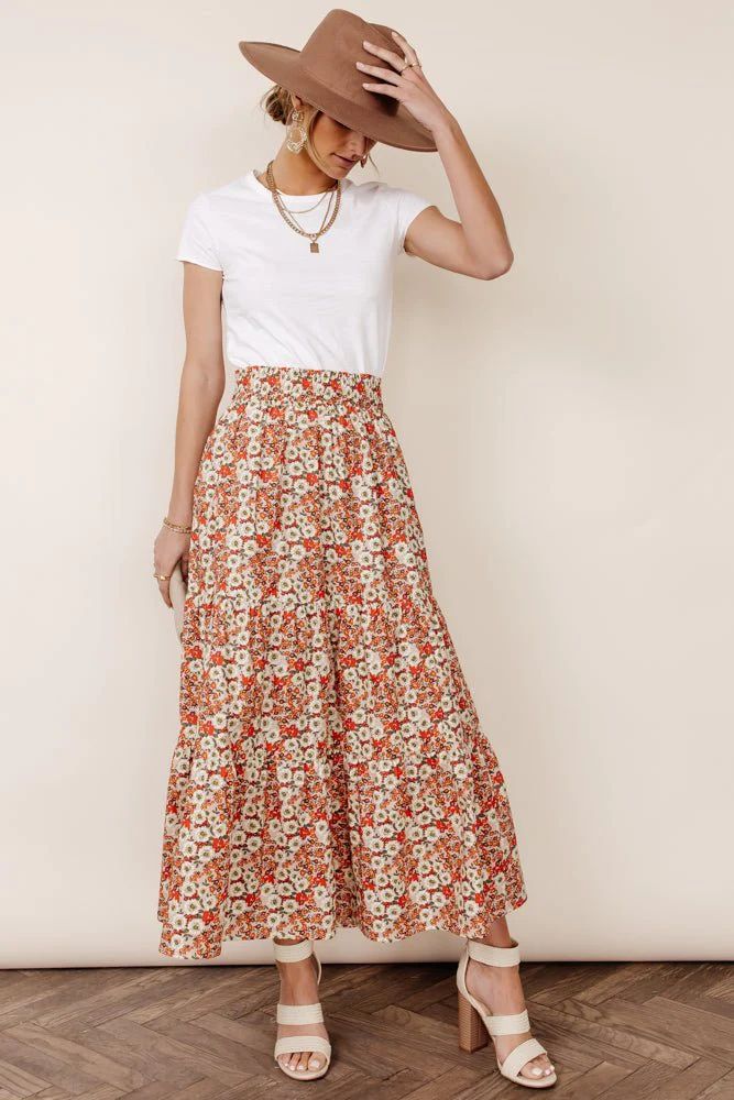 Fannie Floral Maxi Skirt | Bohme
