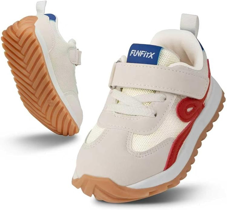Toddler Sneakers Boys Girls Wide Toe Box | Flexible Sole Athletic Walking Shoes | Breathable Mesh... | Amazon (US)