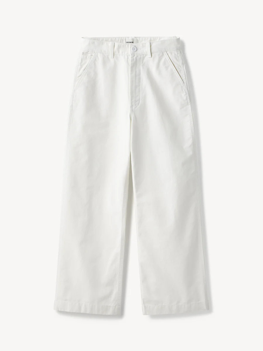 White High Desert Canvas Wide Leg Pant | Buck Mason