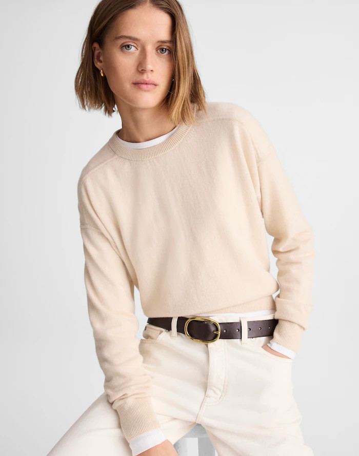 Crewneck Sweater in Cashmere | Madewell