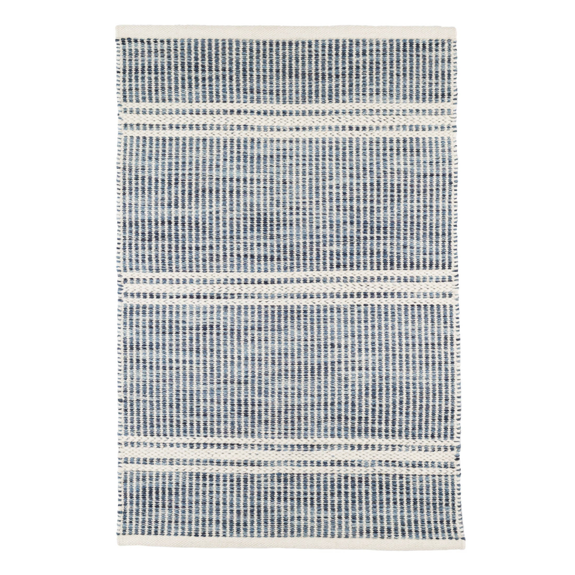 Malta Blue Handwoven Wool Rug | Annie Selke