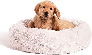 Amazon.com : Best Friends by Sheri The Original Calming Donut Cat and Dog Bed in Lux Fur Oyster, ... | Amazon (US)