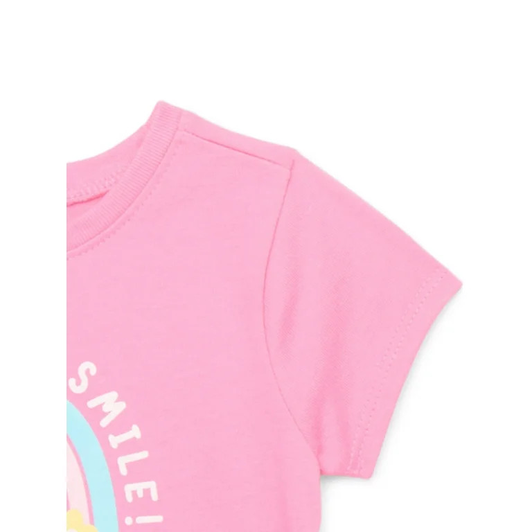 Garanimals Baby Girl Graphic T-Shirt with Short Sleeves, Sizes 0M-24M | Walmart (US)