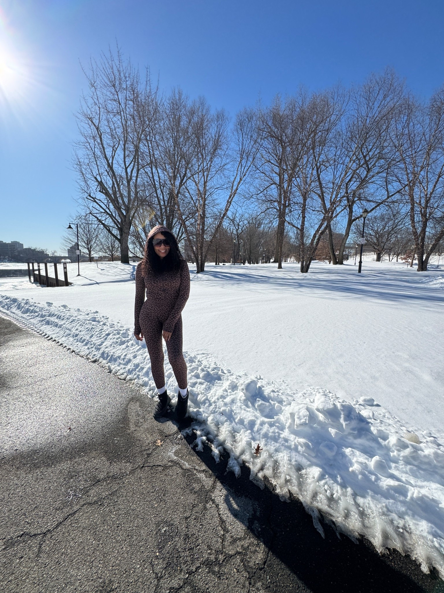 The Ultimate Leopard Seamless Set for Every Move
Take your animal print obsession to the gym with this Dewbera 2-piece activewear set. Designed for both high-impact training and aesthetic athleisure wear, this set features a high-waisted, tummy-control 7/8 legging paired with a functional zip-up hooded jacket.
The seamless, moisture-wicking fabric ensures you stay dry and comfortable, while the bold leopard pattern serves as a timeless neutral for your fitness wardrobe.

Key Features:
• Compression Fit: High-waisted leggings provide a sculpted look and secure feel.
• Performance Hoodie: Includes a full zipper, protective hood, and thumb holes for extra coverage.
• Squat-Proof & Seamless: Non-see-through fabric designed to prevent chafing during squats, lunges, or yoga.
• True to Size: Lightweight yet durable material that holds its shape wash after wash.

How to Style:
Layer with an oversized puffer vest for outdoor runs, or keep it sleek with neutral trainers for a coordinated gym look.

#LTKunder50 #LTKfit #AmazonFinds #Activewear #LeopardPrint #GymGirl #WorkoutSets #SeamlessActivewear #FitnessStyle #Dewbera #AthleisureLook