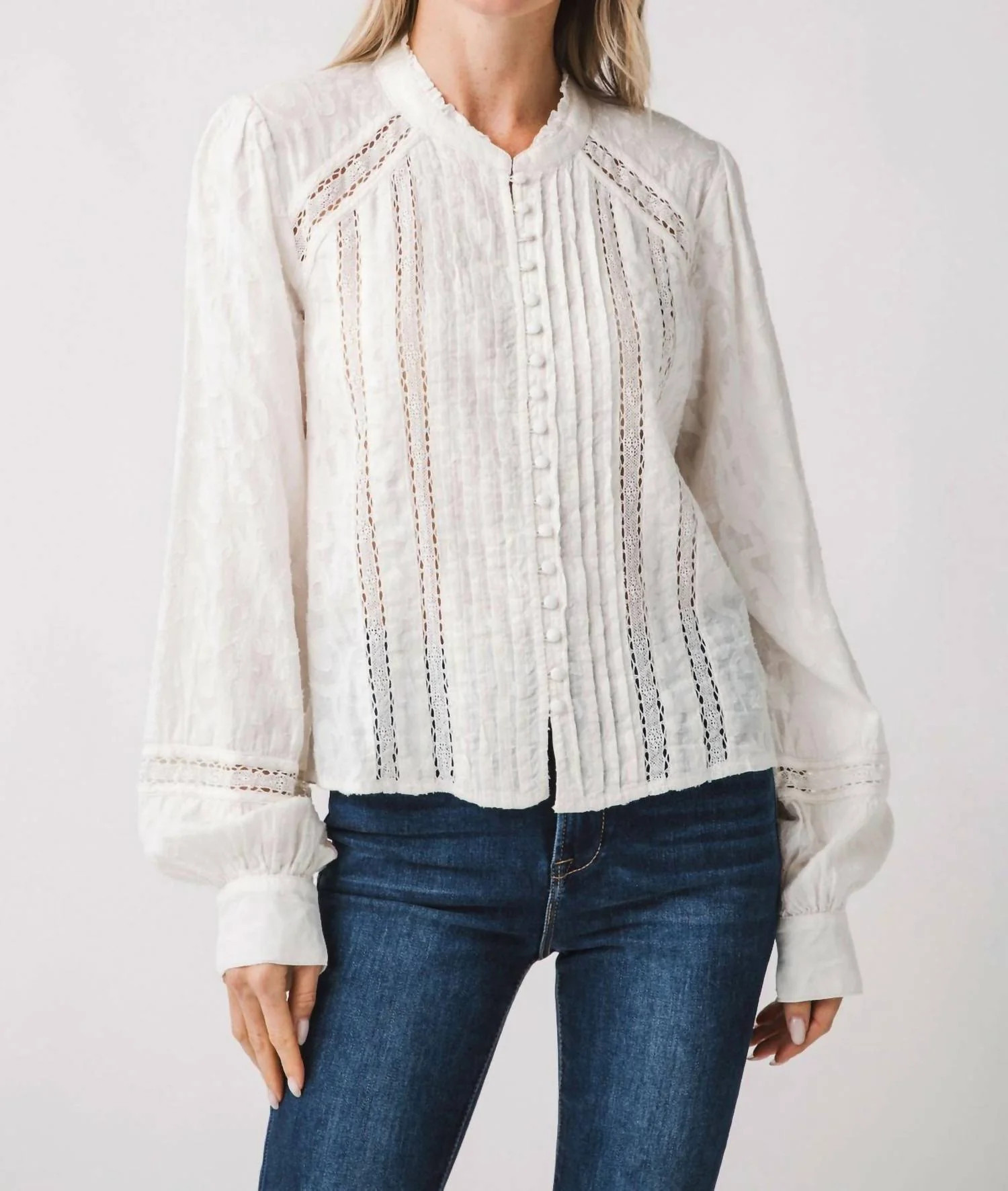 Annabelle Blouse In White | Shop Simon