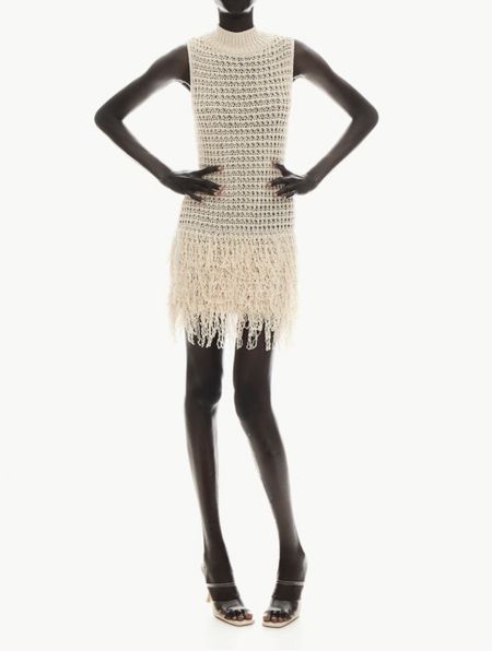 Fringe knit mini dress - summer vacation outfit 

#LTKstyletip #LTKfindsunder100 #LTKSeasonal