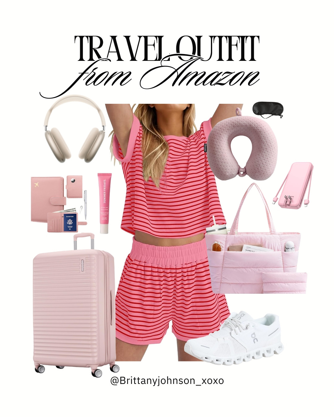 Airport outfit but make it cute ✈️💖Comfy set + all my travel must-haves from amazon!

spring, summer, travel, vacation, airport, airplane 

 #LTKootd #LTKSaleAlert #LTKTravel