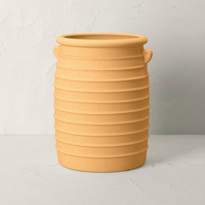 Indoor/Outdoor Earthenware Ribbed Planter Terracotta - Opalhouse™ designed with Jungalow™ | Target