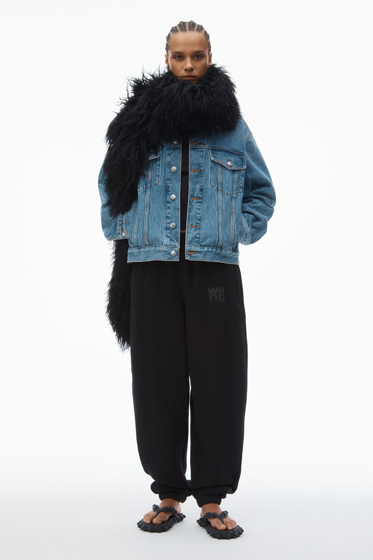 PUFF LOGO SWEATPANT IN STRUCTURED TERRY | Alexander Wang