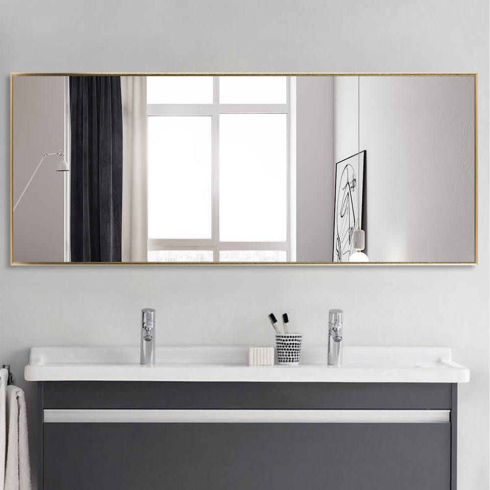 Neu-Type Modern/Simple Oversized Bathroom Hanging/Wall Mounted Mirror JJ00943ZZE - The Home Depot | The Home Depot