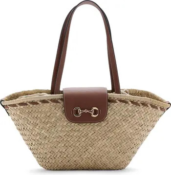 MANGO Medium Natural Fiber Shoulder Bag | Nordstrom | Nordstrom