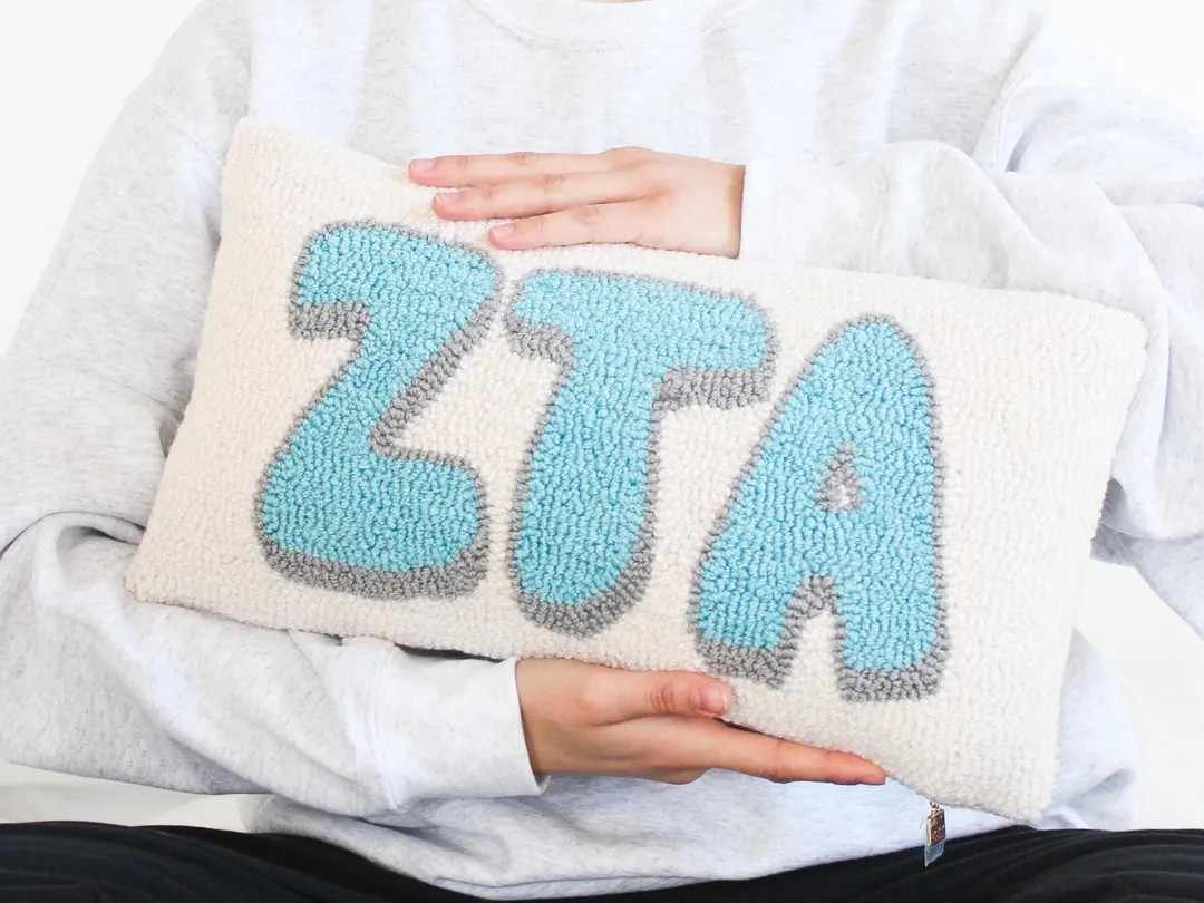 Zeta Tau Alpha Sorority Hook Pillow - Etsy | Etsy (US)