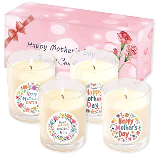 Candles Gifts for Mom from Daughter Son Mother's Day Gift Mother's Day Smoked Candles, Mothers Day Birthday Gifts for Mom Stocking Stuffers Lavender Scented Soy Candle | Amazon (US)