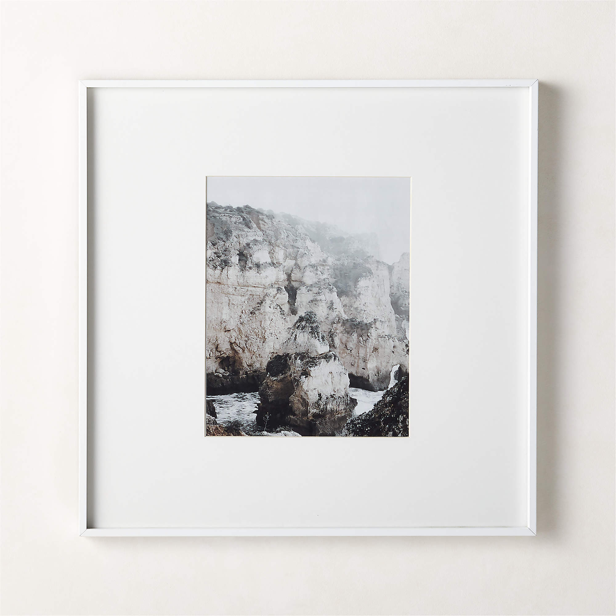 Gallery White Picture Frame with White Mat 11"x14" + Reviews | CB2 | CB2