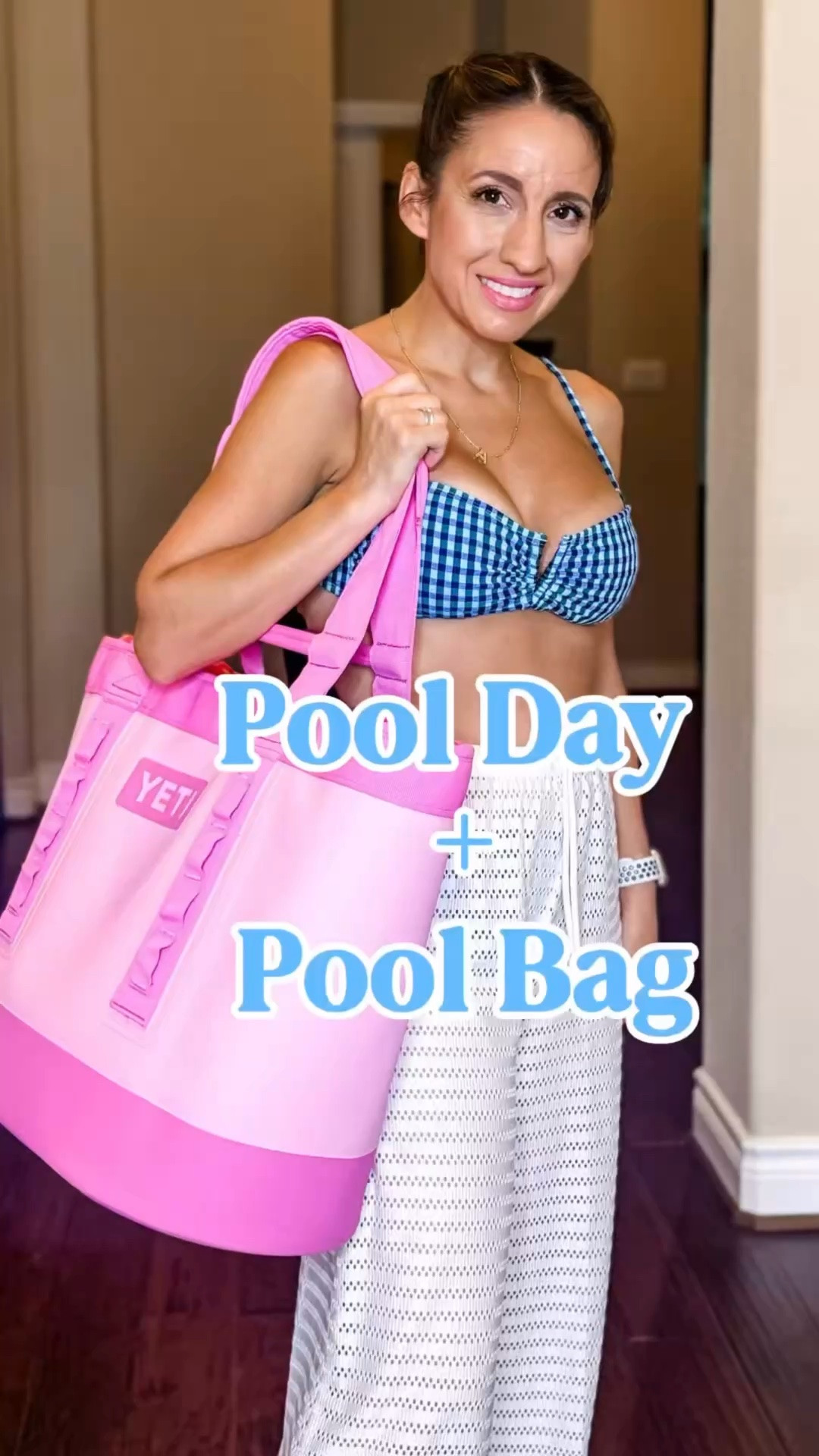 Pool Day is complete with the best pool bag and cutest 2 piece. Love this! 
This is the Yeti Camino 35 in Power Pink. They have a purple option that’s really pretty as well. 
Blue bikini is a Walmart find, and it’s c-section scar friendly. 
Mom life 
Pool day must have 
Pool bag goals

#LTKOver40 #LTKPetite #LTKSwim
