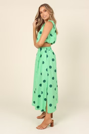 Phillipa Skirt - Green Spot | Petal & Pup (US)