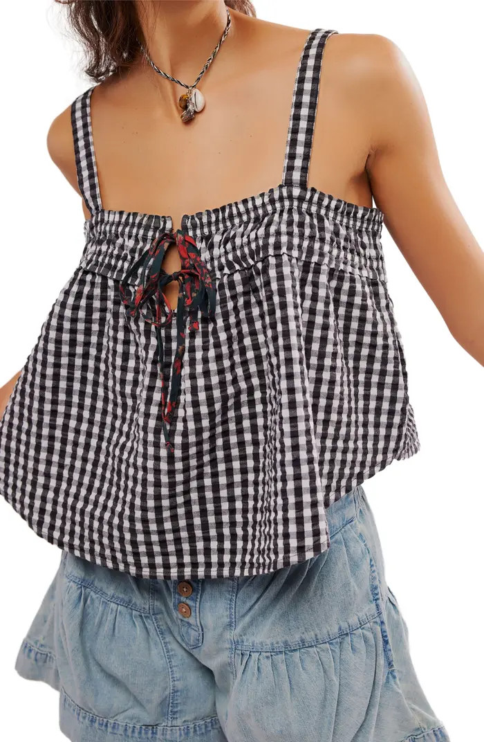 Free People Picnic Party Cotton Gingham Camisole | Nordstrom | Nordstrom