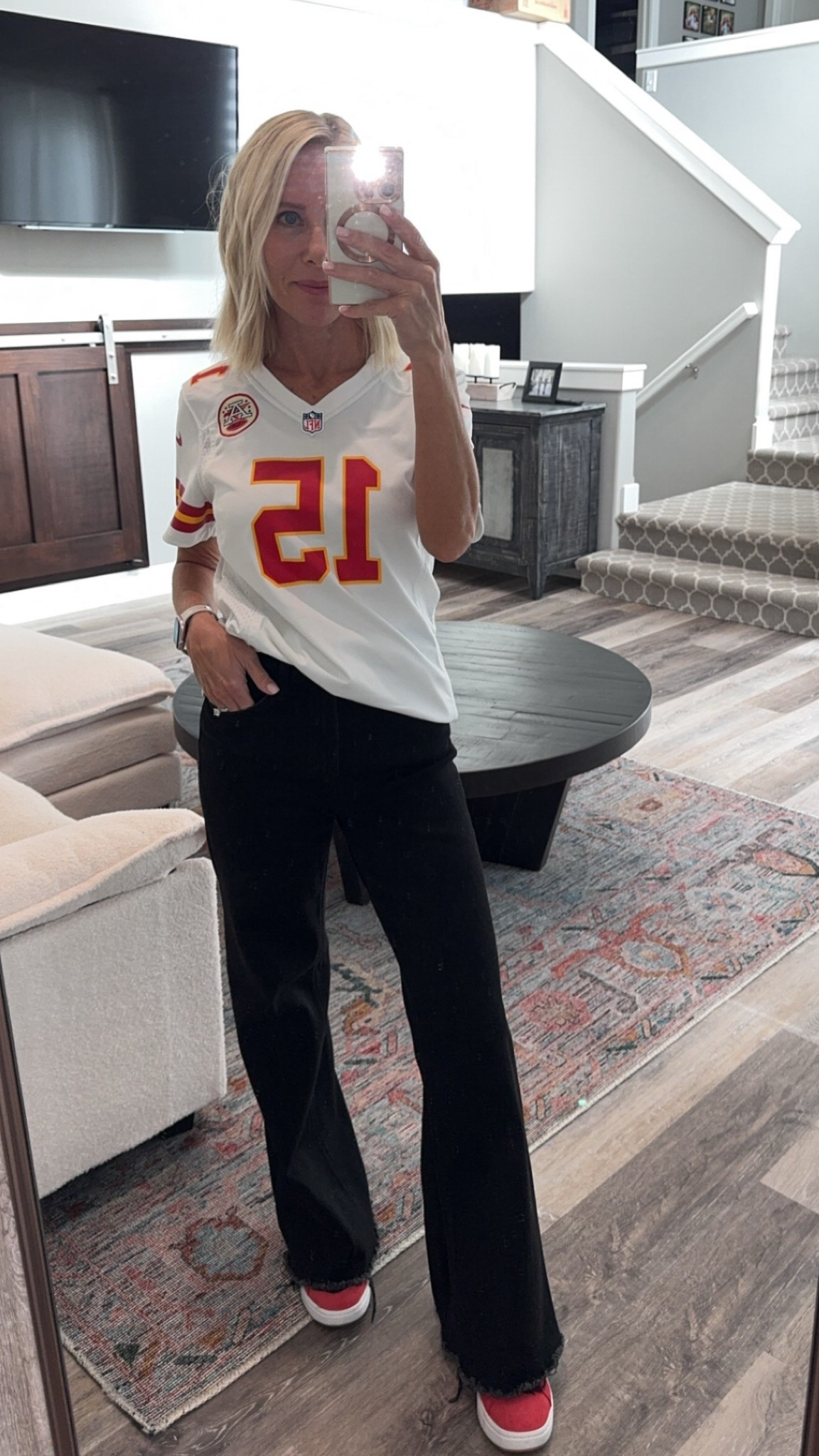 It’s NFL football time! My jersey is out of stock right now but hopefully back in soon! Linked other options. 

#LTKFindsUnder100 #LTKOver40 #LTKFallSale