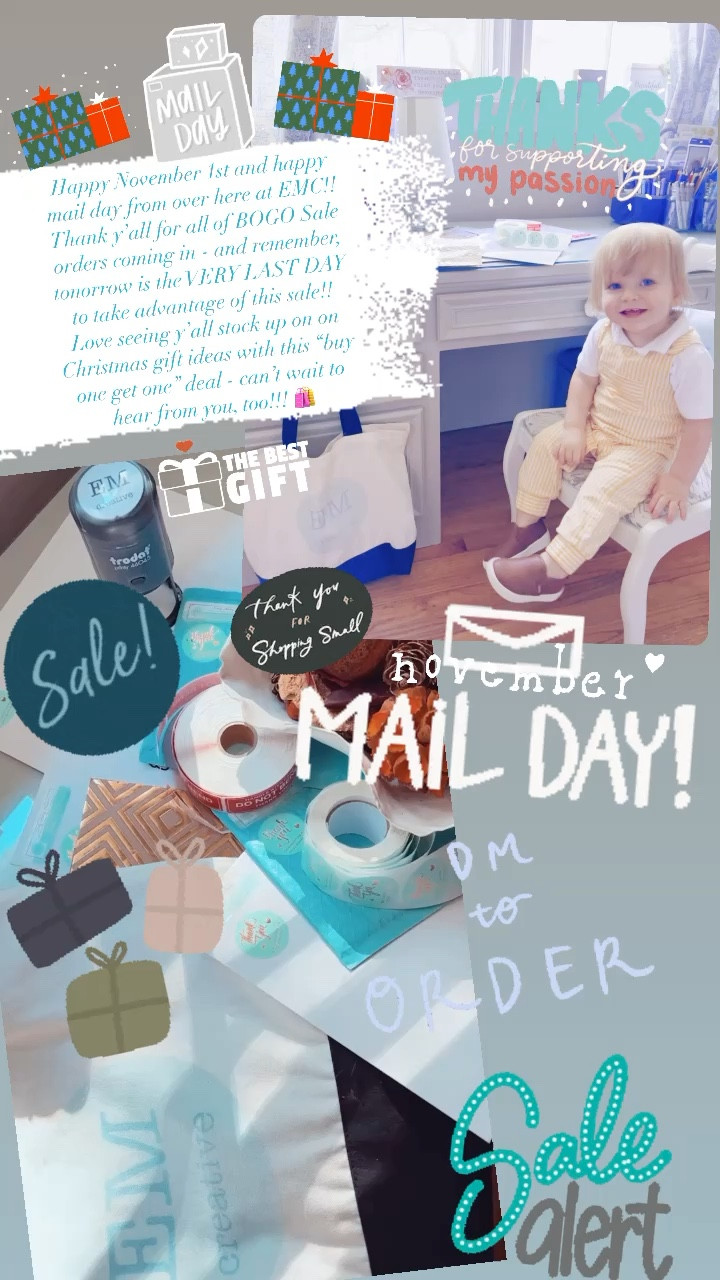 Happy November 1st and happy mail day from over here at EMC!! 🎨✨

#LTKbaby #LTKfamily #LTKSeasonal