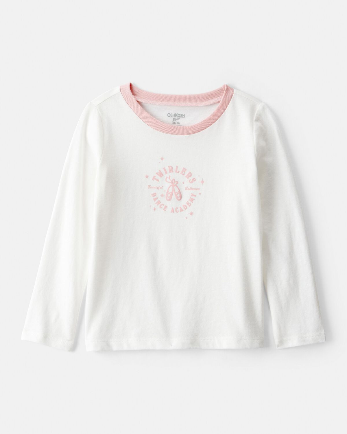 Toddler Girl Ballerina Long-Sleeve Graphic Tee - Cream | Carter's Inc