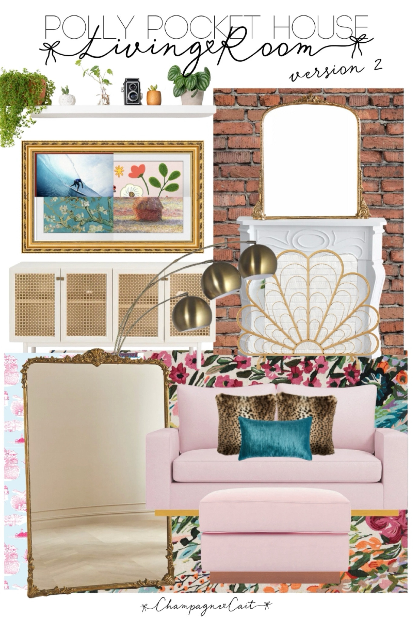 Living Room Inspo for the Polly Pocket House (Version 2!) 🩷🩵🤍

#LTKFindsUnder50 #LTKHome #LTKStyleTip