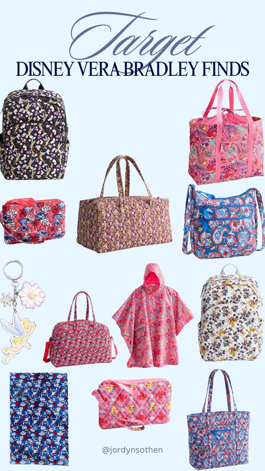 Found some Disney Vera Bradley styles on the Target website 😍 Target finds, target style, Vera Bradley collab, Vera Bradley bags, Vera Bradley purse, Vera Bradley duffle, spring accessories, summer outfit inspo, coastal grandma, cottage core aesthetic, Pinterest girl, summer trends, Disney style, affordable fashion, Disney bound, Disney ideas, Disney Inspo, Disney bag, Disney gift ideas

