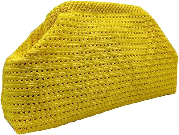 Women Clutch Purses,Summer Beach Woven Crochet Bag 2025,Evening Handbag Dumpling Striped Ruched C... | Amazon (US)
