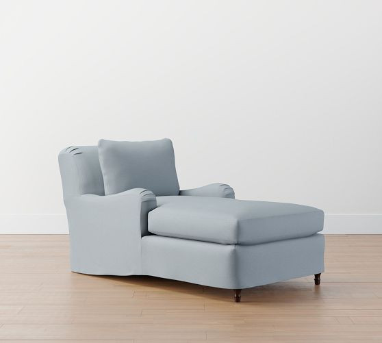 Carlisle Slipcovered Chaise Lounge | Pottery Barn (US)