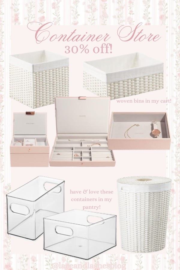 Container store sale home organization favorites!
Pantry organization, linen closet, jewelry storage 

#LTKSeasonal #LTKHome #LTKSaleAlert