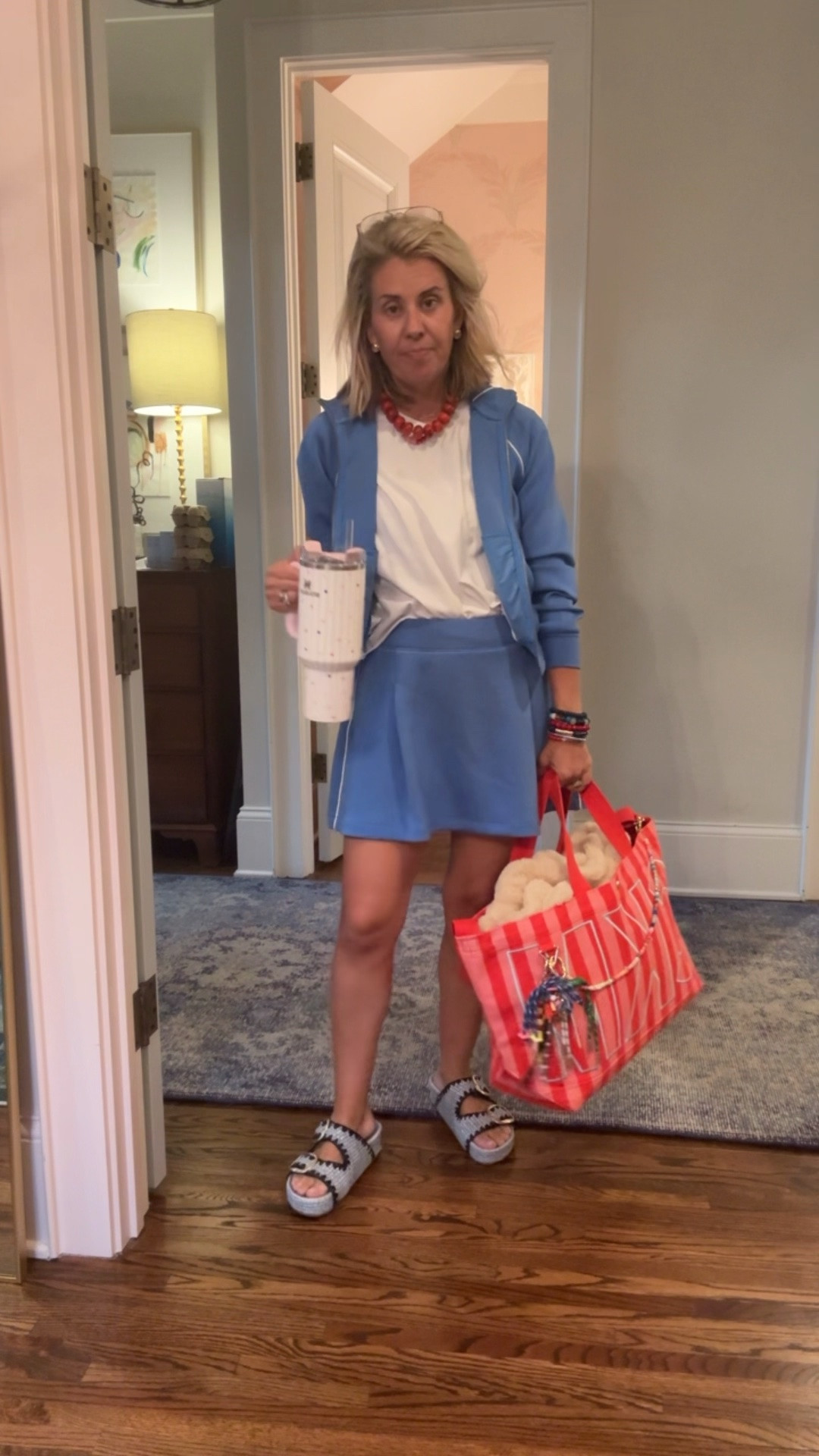 Almost “off” to the lake… 

Don’t forget the spanx sale! 

Xs jacket
S tank
S skort
8.5 shoes 
Large bag

#LTKootd #LTKdayinmylife #LTKTravel