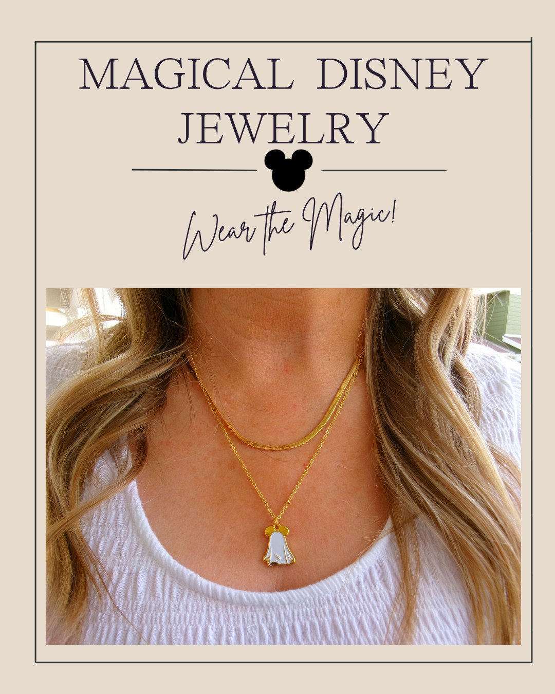 ✨ Bring a little Disney magic into your everyday style! This delicate Disney-inspired jewelry piece is timeless and whimsical, with just the right touch of sparkle. The sweet design makes it perfect for layering with other necklaces or wearing on its own for a subtle nod to your Disney love. Whether you’re headed to the parks or just adding a magical detail to your day, this necklace is a beautiful way to wear the magic. 💫 

 #LTKFallSale #LTKSeasonal
