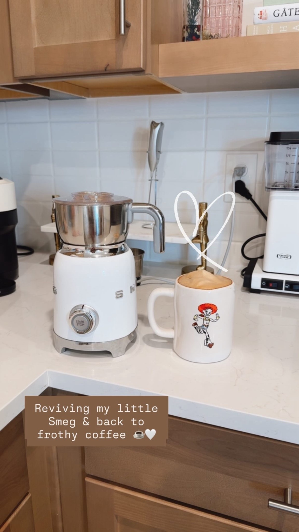 Back to frothy coffee mornings ☕️🤍
Revived my little Smeg milk frother and forgot how much I love it. 

#LTKmorningroutine #LTKdayinmylife #LTKfoodie