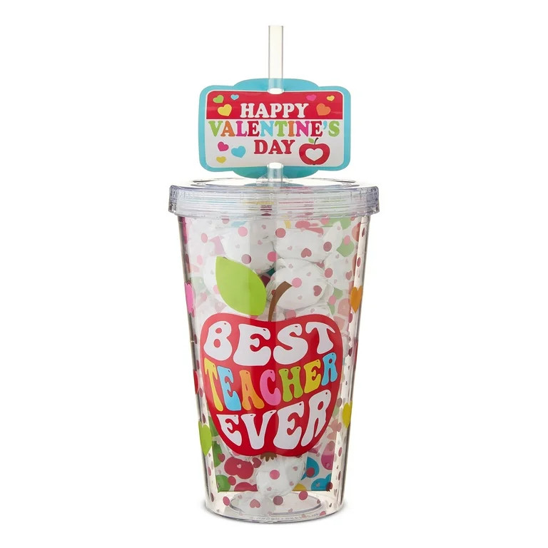 Tumbler and Hard Candy Gift Set, Best Teacher Ever, Multicolor, Valentine's Day by Way To Celebra... | Walmart (US)