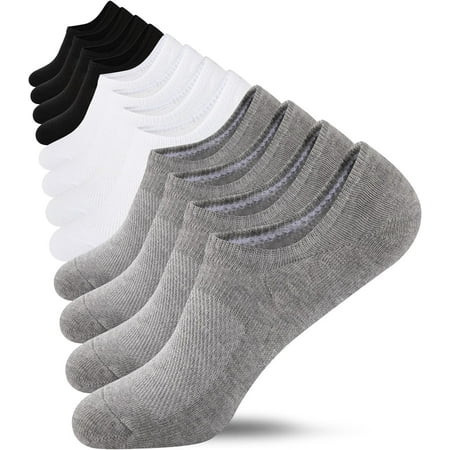 No Show Socks Womens Cotton Low Cut Non Slip Casual Socks Invisible Flat Boat Liner Socks (6/9 Pairs) | Walmart (US)
