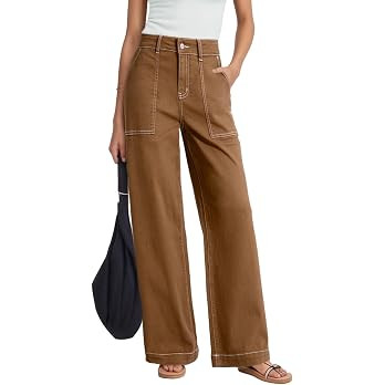 Dokotoo Women's Pants High Waisted Jeans Stretch Colorblock Denim Pants | 2026 Fall Winter,High W... | Amazon (US)