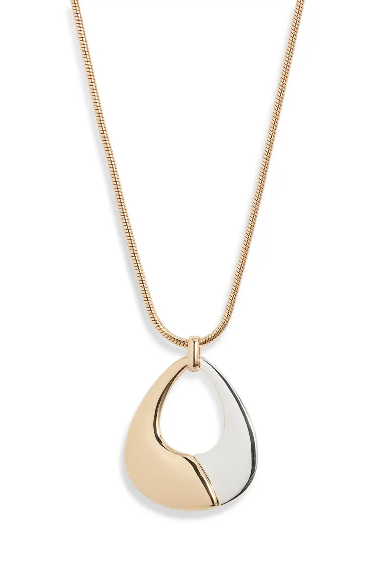 2-Tone Adjustable Pendant Necklace (Women) | Nordstrom | Nordstrom