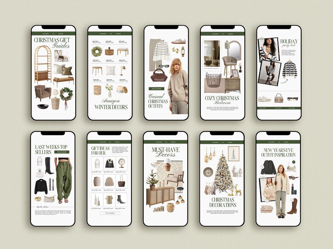 40 Canva Christmas LTK Instagram Story Template, Editable Christmas LTK Ig Story Canva Template, ... | Etsy (US)