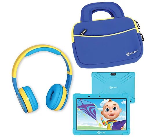 Contixo 10" Kids Learning Tablet with WirelessBT Headphones | QVC